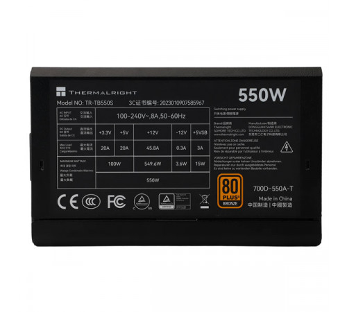 Thermalright TB-550S Power Supply