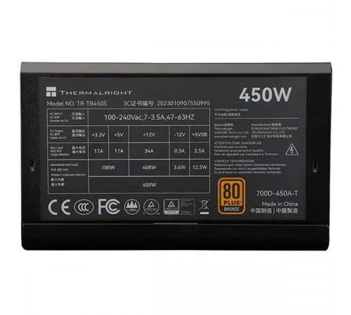 Thermalright TR-TB450S Power Supply