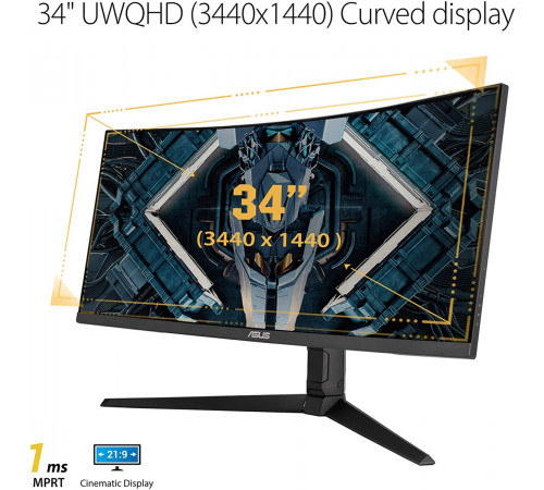 Asus TUF Gaming VG34VQL1B Ultra WQHD Curved Monitor