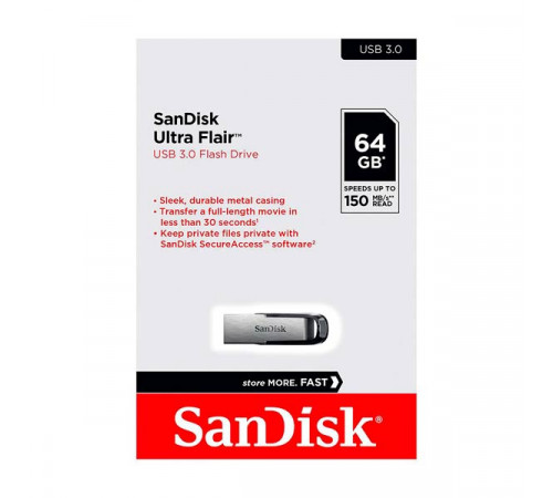 SanDisk Ultra Flair USB 3.0 64GB Flash Drive