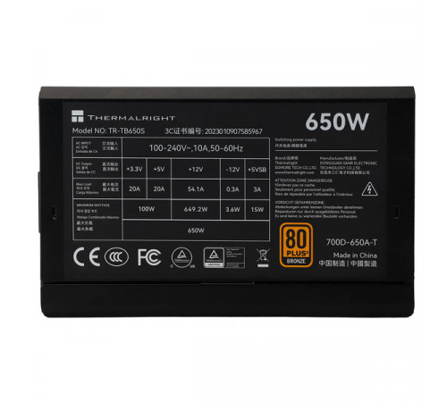 Thermalright TB-650S Power Supply