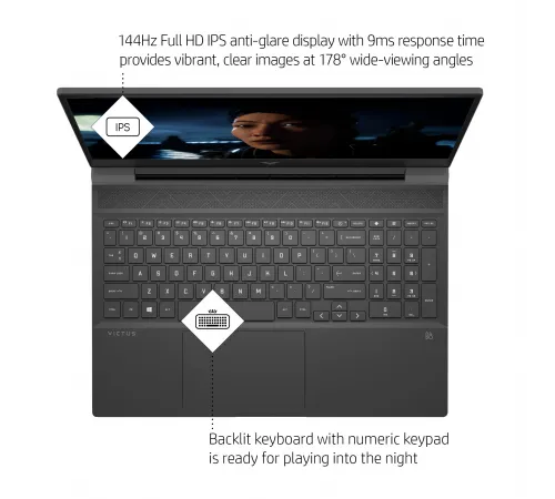 HP Victus Gaming 15-FA1082WM A2BZ7UA