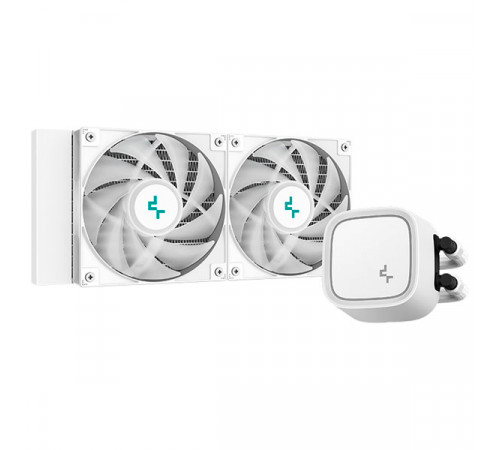 DEEPCOOL LE520 White 240mm ARGB Liquid Cooler White   