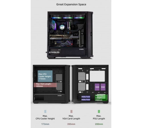 Zalman Z10 E-ATX Black Case