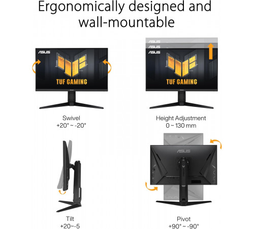 ASUS TUF Gaming VG27AQL3A QHD Monitor