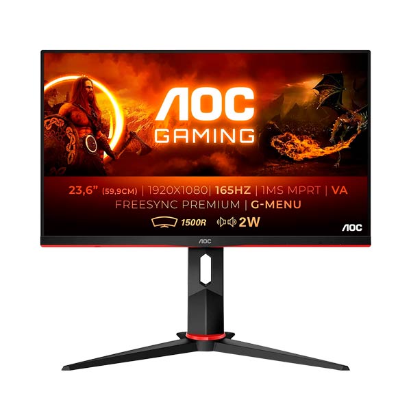 AOC C24G2AE/BK 165Hz Curved Gaming Monitor