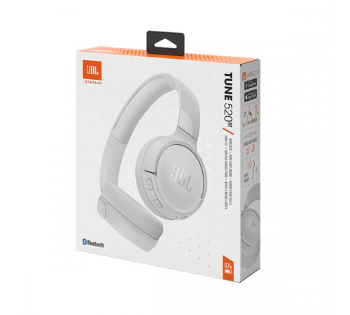 JBL T520BT Wireless White Headphones