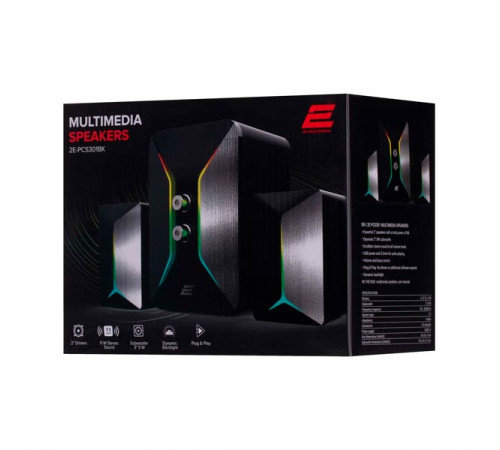 2E PCS301 Multimedia speaker RGB Black