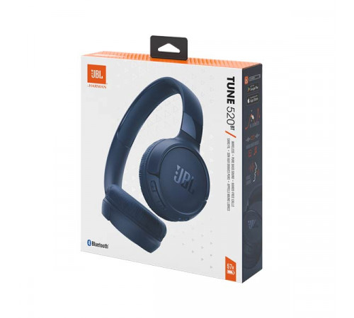 JBL T520BT Wireless Blue Headphones