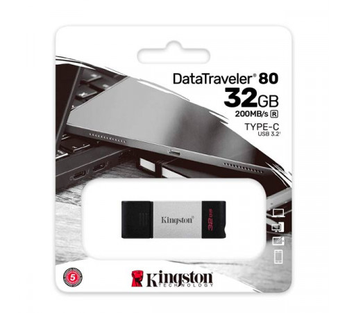 Kingston DataTraveler 80 32GB USB-C Flash Drive DT80/32GB