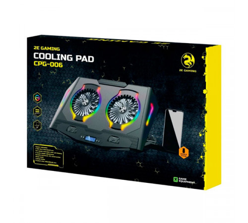 Noutbuk üçün soyuducu ilə altlıq 2E Gaming 2E-CPG-006 Black