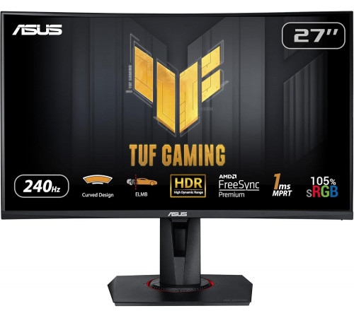 ASUS TUF Gaming VG27VQM Curved HDR Monitor