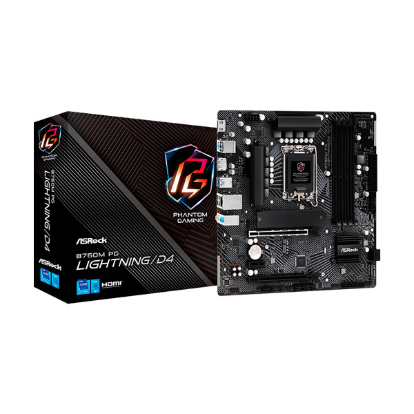 ASRock B760M PG Lightning/D4 Motherboard