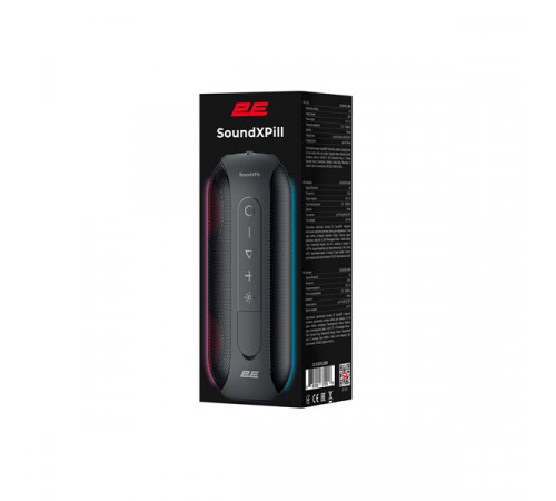 2E SoundXPill Waterproof Black Portable Speaker  
