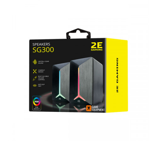 2E SG300 Gaming Speakers RGB Black