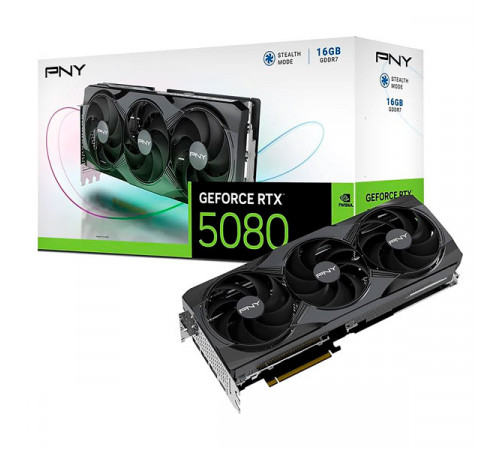 PNY GeForce RTX™ 5080 Overclocked Triple Fan