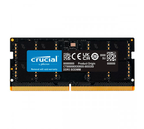 Operativ yaddaş (RAM) Crucial 8GB DDR5 4800MHz SODIMM